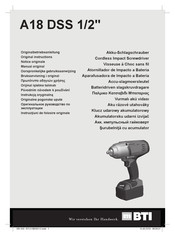 BTI A18 DSS 1/2 Original Instructions Manual