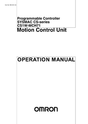 Omron SYSMAC CS1G Operation Manual