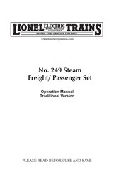 Lionel 249 Steam Freight/ Passenger Set Operation Manual