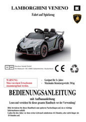 Decobus Handel LAMBORGHINI VENENO Owner's Manual
