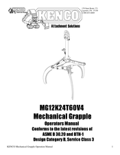Kenco MG12K24T60V4 Operator's Manual