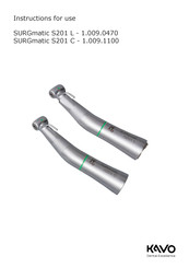 KaVo SURGmatic S201 C Instructions For Use Manual