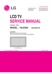 LG 19LD330 Service Manual