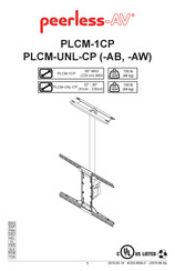 peerless-AV PLCM-UNL-CP Manual
