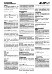 EUCHNER STPA3A-4121A110M Operating Instructions Manual