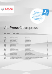 Bosch VitaPress MCP3000N Instruction Manual