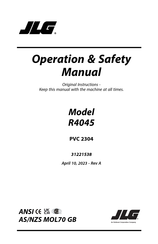 JLG R4045 Operation & Safety Manual