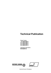 Detroit Diesel 8 V 4000 M60 R Operating Instructions Manual