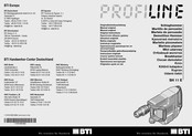 BTI Profiline SH 11 E Original Instructions Manual