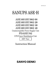 Sanyo Denki SANUPS ASE10S1HU002-08 Instruction Manual