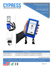 Cypress HHR-4166B-GY Product Manual