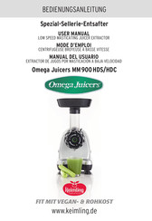 Omega Juicers MM900HDS User Manual