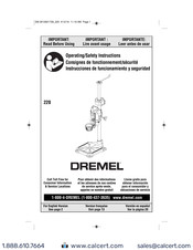 User manual Dremel WorkStation 220 (English - 80 pages)