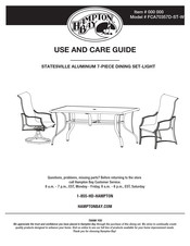 HAMPTON BAY STATESVILLE FCA70357D-ST-W Use And Care Manual