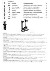 Mafell BST 460 Translation Of The Original Operating Instructions