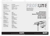 BTI Profiline BTI-BH 8-45 ME Operating Instructions Manual