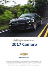 Chevrolet Camaro 2017 Getting To Know Manual