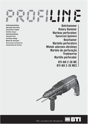 BTI Profiline BTI-BH 2-26 ME Operating Instructions Manual