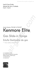 Sears Kenmore Elite 790.3106 Series Use & Care Manual