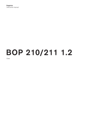 Gaggenau BOP 210 1 2 Series Instruction Manual