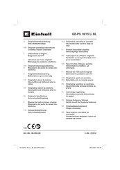 EINHELL GE-PS 18/15 Li BL Original Operating Instructions