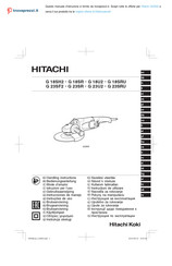 Hitachi Koki G 18SRU Handling Instructions Manual