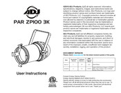 ADJ Par ZP100 3K User Instructions
