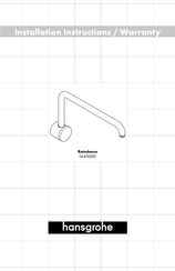 Hans Grohe Raindance 06476 0 Series Installation Instructions Manual