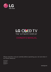 LG 77EG97 Series Owner's Manual
