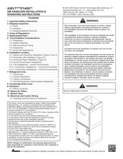 Maytag Amana AMVT P1400 Series Installation & Operating Instructions Manual