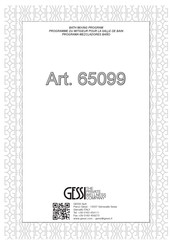 Gessi 65099 Manual