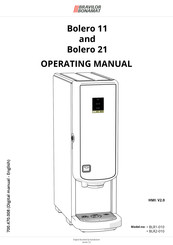 BRAVILOR BONAMAT BLR1-010 Operating Manual