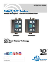 Lectrosonics SMDWB/E07 Instruction Manual