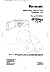 Panasonic NN-SD688 Operating Instructions Manual
