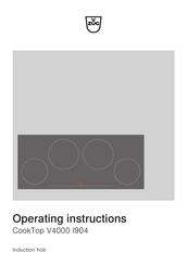 V-Zug CookTop V4000 I904 Operating Instructions Manual