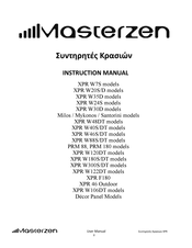 Masterzen XPR W106DT Instruction Manual