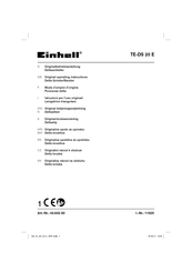 EINHELL TE-DS 20 E Original Operating Instructions