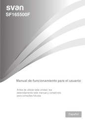 Svan SF165500F User's Operation Manual