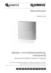 QUNDIS Qnode 5.5 Operating And Installation Instructions