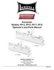 Landoll PP-5 Operator And Parts Manual