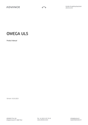 Advance acoustic OMEGA ULS 21 Product Manual