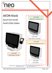 NEO AEON 12501-GA0 Series Quick Start Manual