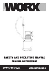 Worx W829E.X Series Safety And Operating Manual Original Instructions