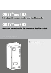 Würth ORSY mat HX Operating Instructions Manual