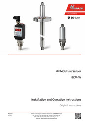 Buhler BCM-WS Assembly, Installation And Operation Instructions