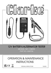 Clarke CBAT2 Operation & Maintenance Instructions Manual