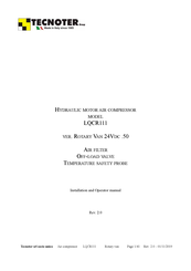 TECNOTER LQCR111 Installation And Operation Manual