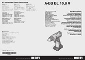 BTI A-BS BL 10,8 V Original Instructions Manual