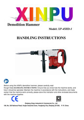 Xinpu XP-45HD-1 Handling Instructions Manual