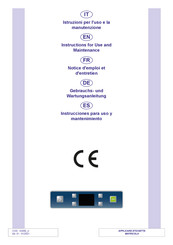 gel-o-mat ELEGANCE 50/II K Instructions For Use And Maintenance Manual